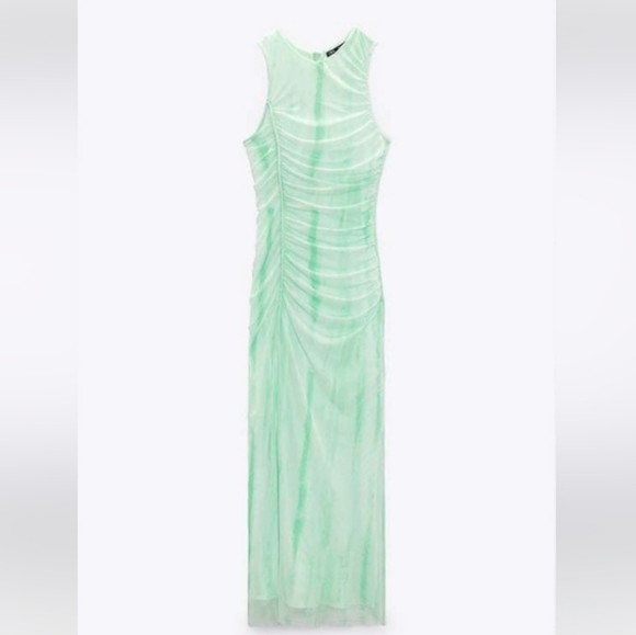 NWT Zara Printed Tulle Dress, Size XXL - Picture 9 of 13